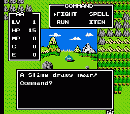 Dragon Warrior gameplay screenshot